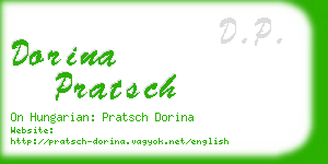 dorina pratsch business card